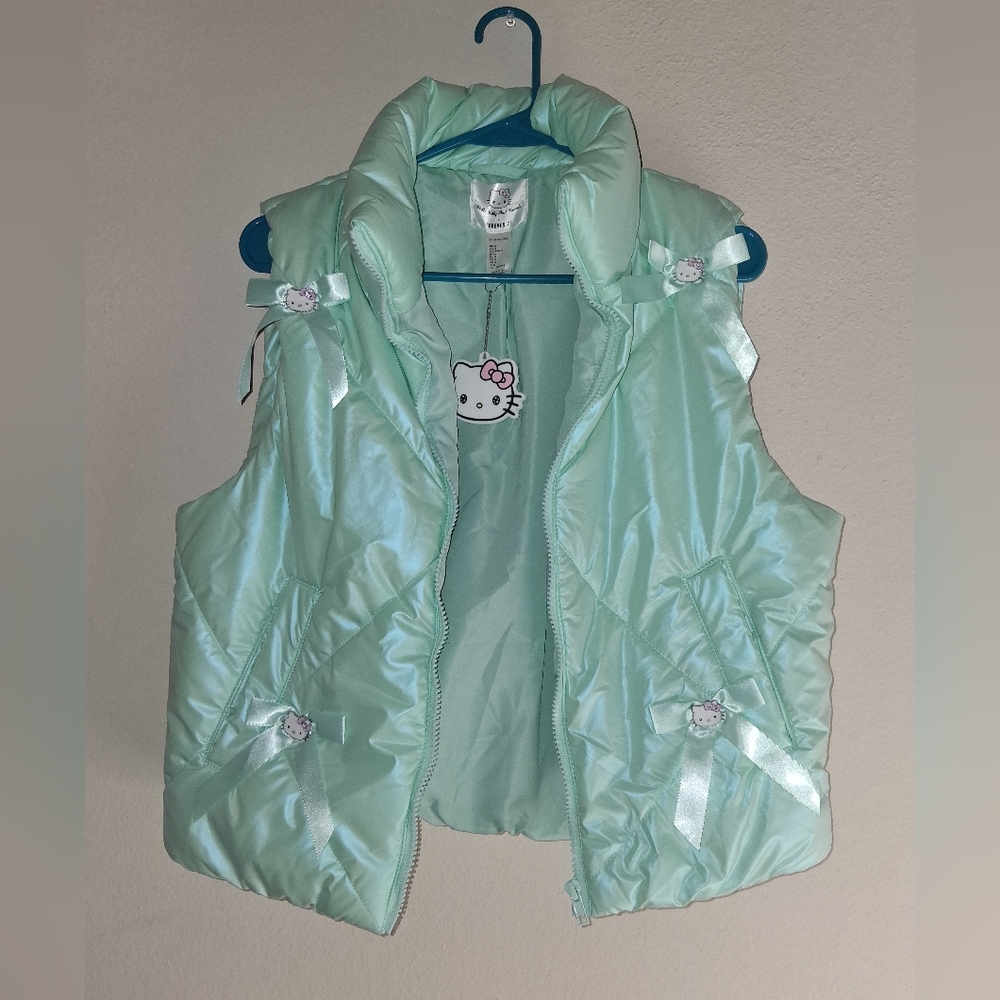 Forever 21 Mint Green Hello Kitty Vest